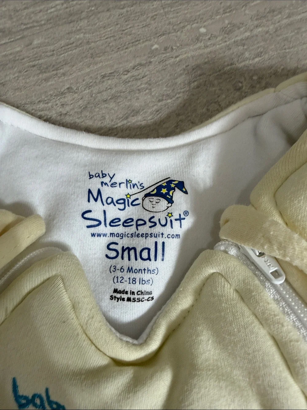 Magic Sleepsuit Baby One-Piece in Pale Yellow